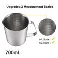 thumbnail image 2 of Stainless Steel Measuring Cup with Marking with Handle, 24 Ounces, 700mL, 2 of 5