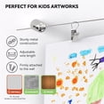 thumbnail image 3 of Triani 1Pcs Kids Artwork Display for Wall with 48 Clips and 10 ft Wire and 2 Wall Sticker, Wire Picture Hangers for Kids Crafts and Artwork, 3 of 7