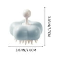 thumbnail image 3 of Cepillo Masajeador de Cuero Cabelludo para El Lavado Del Cabello | Cabezal de Silicona de 3 Niveles (Suave/Medio/Duro) | Herramienta Manual para El Cuidado Del Cuero Cabelludo y El Champú | 1 Unidad, 3 of 6