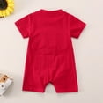 thumbnail image 6 of Gubotare Fourth of July Baby Boy Girl Outfit USA Romper Short Sleeve Jumpsuit Embroidery First 4th of July Outfit,Red 12-18 Months, 6 of 6
