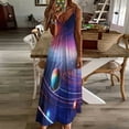 thumbnail image 2 of Galaxy Star Outer Space Design Sleeveless Dress Woman Fashion Long Dresses Women's Summer Suit Dress 2025, 2 of 6