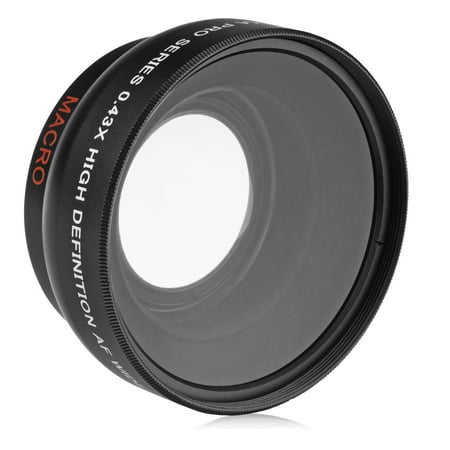 Image of Opteka 58mm 0.43X HD Professional Super Wide Angle Lens with Macro For Canon EOS DSLR Cameras