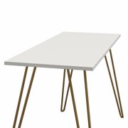 Ameriwood Home Owen Writing Desk, White & Gold