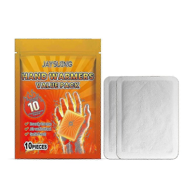 Jaysuing Portable Heating Stickers Self-Heating Fast Heating Stickers Cold Protection In Winter Long Time Heating Pads - 10pcs