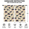 thumbnail image 2 of Blackout Kids Curtains,Beige Dinosaurs Names Pattern Childrens Insulated Curtains Set Of 2,Bedroom Essentials,Toddler Room Decor 42"x63", 2 of 5