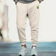 thumbnail image 5 of Dalix Alien Embroidered Jogger Pant Soft Fleece Relaxed Fit Lounge Mens in Sandshell S Small, 5 of 5