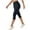 Black, variant on Timegard Yoga Pants for Women Capris Breathable High Waist Stretch Tight Gym Short Leggings with Pockets