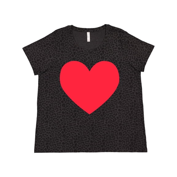 Inktastic Valentine's Day Red Heart Women's Plus Size T-Shirt