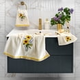 thumbnail image 2 of Linum Home Textiles 100% Turkish Cotton Girasol 2PC Embellished Hand Towel Set, off-white, 2 of 3