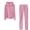 Pink, variant on GILIGEGE Two Piece Sets for Women Ladies Zip Hooded Two Piece Activewear Long Sleeve Top and Casual Pants Set Black L
