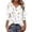 Multicolor, variant on Cilsoka Trendy Tops for Young Women 3/4 Sleeve V Neck T-Shirts Floral Printed Cute Tunic Tops Casual Basic Top Pullover, Graphic Trendy Tees