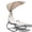 Beige, variant on Patiojoy Outdoor Chaise Hanging Chair Swing Cushioned Canopy Lounger Beige