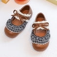thumbnail image 5 of YunPes Girls Mary Jane Shoes Ruffle Gingham Lace Trim Flats Princess Shoes with Bowknot Ankle Strap Elegant Vintage Dress Shoes, 5 of 9