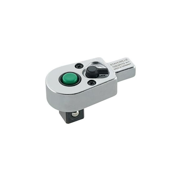 Stahlwille 725QR-4 QuickRelease Ratchet Insert Tool, 1/4" Drive, 14.5mm Height, 22mm Width, Size 4