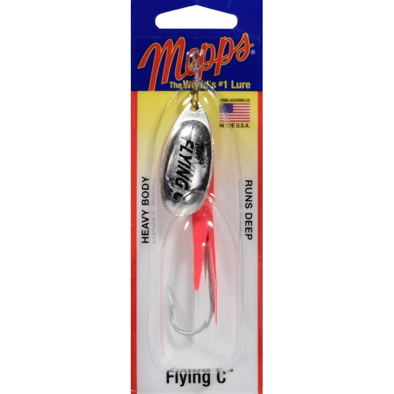 Mepps Flying C Inline Spinner, Hot Pink Silver