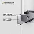 thumbnail image 3 of Goldenwarm Heavy Duty Drawer Slides 1 Pair 22inch Soft Close Full Extension Drawer Slides Ball Bearing Bottom Mount 100lb Capacity, 3 of 7