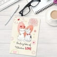 thumbnail image 3 of Current Happy Cats Valentine's Day Greeting Card - Set of 8 (4 Designs), Large 5" x 7", Valentines Card with Sentiments Inside, includes Envelopes, 3 of 6