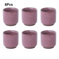 thumbnail image 4 of Macetas de cerámica Cateissary 6 piezas hielo grieta Mini Cactus planta bonsái suculentas Jardín y Patio Rojo, 4 of 6