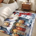 thumbnail image 4 of 3'x5' Area Rugs, Christmas Indoor Outdoor Area Rug for Living Room Bedroom, Xmas Snowman Winter Snowflake Farmhouse Washable Bathroom Rugs Kitchen Floor Carpet Mats Home Decor Aesthetic, 4 of 8