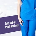 thumbnail image 6 of M&M Scrubs - Solid Mock Warp - Tie Back Scrub Set MM001, 6 of 7