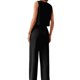 thumbnail image 3 of Conjunto de Dos Piezas para Mujer, 2025, Sin Mangas, con Botones, Informal, con Bolsillo y Pantalones Anchos. Negro S, 3 of 7