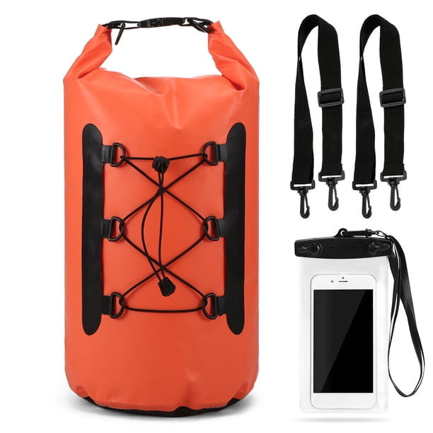 Bolsa seca impermeable de 15 l con tapa enrollable para bolsa de teléfono