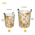 thumbnail image 3 of Picia Groovy Hippie Flower Mushrooms Large Laundry Basket, Waterproof, Freestanding Laundry Hamper, Collapsible Tall Clothes Hamper with Extended Handles-, 3 of 8