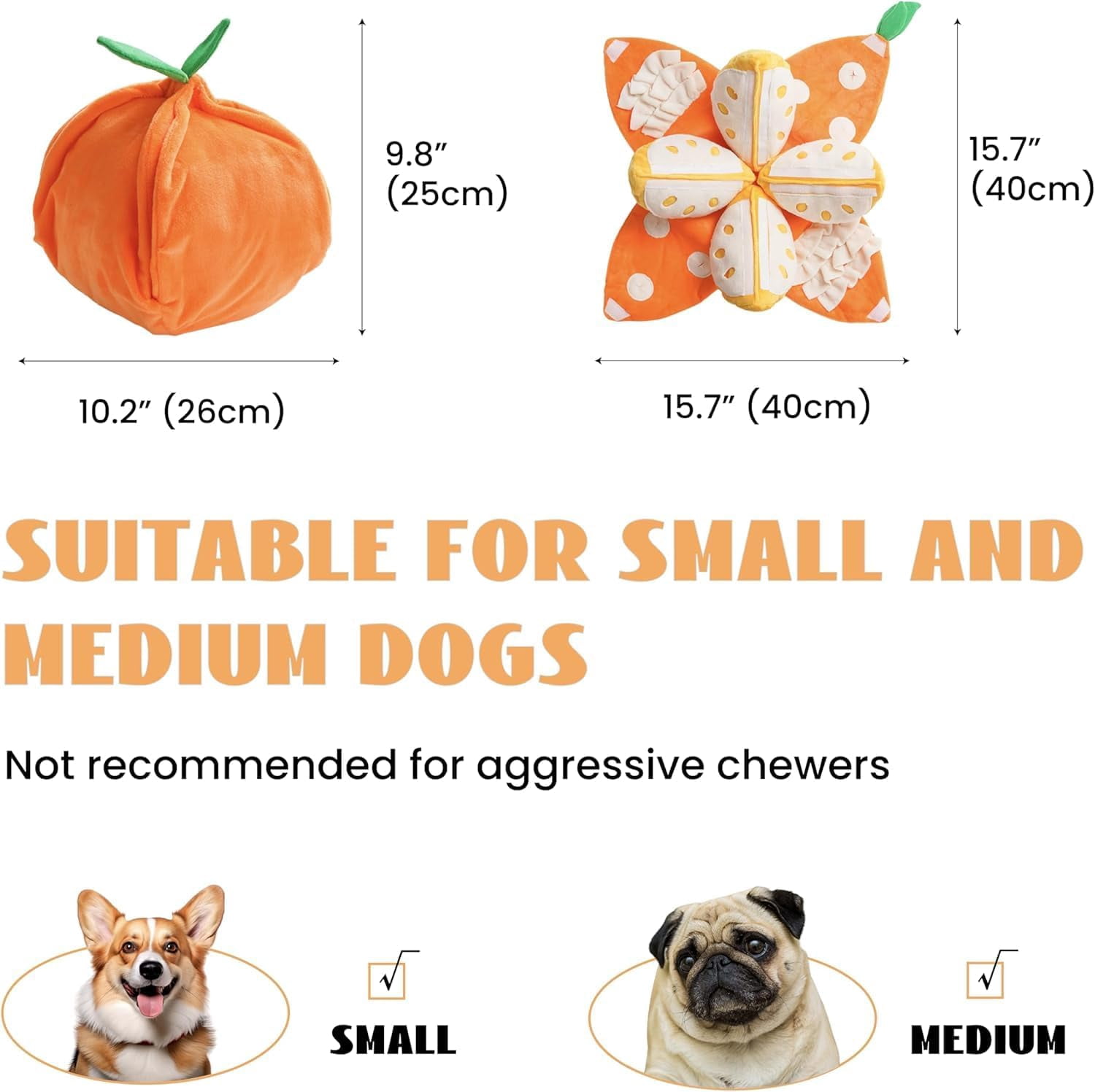 Snuffle & Puzzle Dog Toy with Squeaker and Crinkle - Interactive Watermelon Snuffle Mat Toy for Small to Medium Dogs, Mental Stimulation Enrichment(XX)