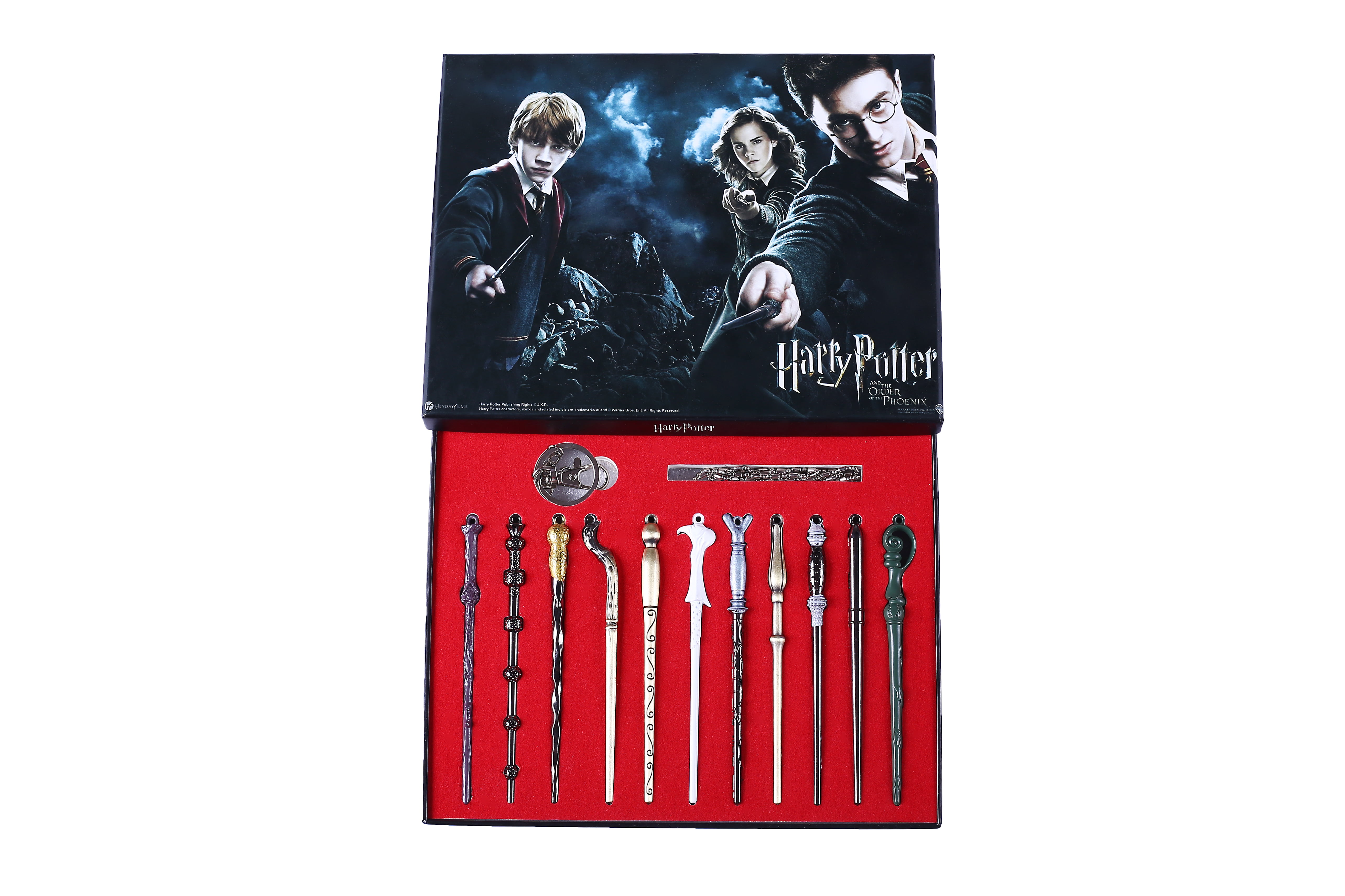 11Pcs 5" Set Harry Potter Voldemort Luna Malfoy Snape Magic Stick Wand XmasGift 