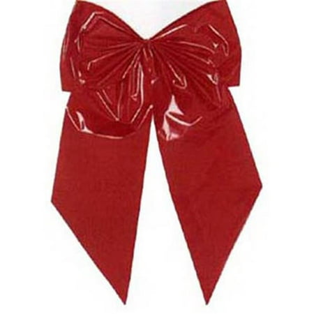 - Holiday Trim 7256 Christmas Bow, 2-Loop, Red Poly, 15 x 24 x 7-In.