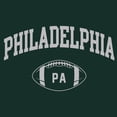 thumbnail image 2 of Philadelphia Classic Football Arch - Sports Athletics T Shirt - 3X-Large - Forest, 2 of 5
