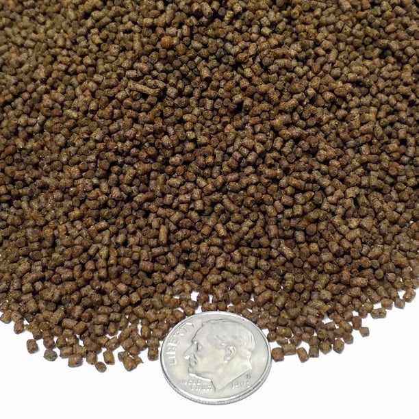 Image showcasing Baby Koi & Baby Pond Fish Pellets, 45% Protein 1.5mm Floating/Sinking ...