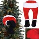 thumbnail image 5 of Adorno Navideño Pierna Falsa Elfo Papá Noel Navideña Puerta Felpa Patas para Adornos Colgantes El, 5 of 9
