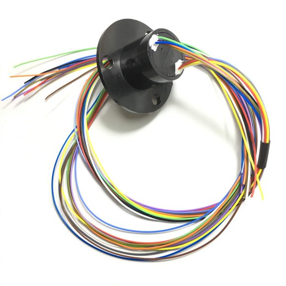 Taidacent 6-30A Slip Ring Collector Ring Rotary Electrical Contact Joint Connector (12 Wires 2A)