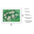 thumbnail image 2 of Pink Roses (Rosa Rosen) - From an Original Color Painting by Vincent van Gogh c.1890 - Fine Art Matte Paper Print (Unframed) 24x32in, 2 of 4