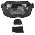 thumbnail image 2 of Gafas de sol para perros grandes, protección UV, resistentes al viento, antivaho, ajustables, para exteriores, seguridad ocular, color gris, 2 of 14