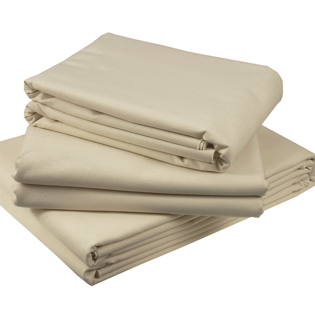Creative Mark Unprimed Cotton Duck Deluxe Canvas - #12 12oz Folded Canvas - 120" x 6 Yards - Bulk Un-stretched Duck Canvas Fabric for Artists