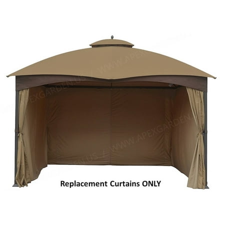 Privacy Curtain Set For 10 X 12 Gazebo Canada Privacy Curtain Set For 10 X 12, Replacement Gazebo Curtains 10 X 12