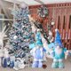 thumbnail image 2 of Muñecos navideños de Papá Noel azules con lentejuelas, gnomos retráctiles sin rostro, adornos para árbol de Navidad, regalo de Año Nuevo para el hogar, 2 of 5