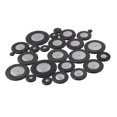 thumbnail image 1 of Juego de 25 almohadillas de cuero para saxofón, accesorios de viento de madera para saxofón, color negro, 1 of 5