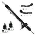 thumbnail image 7 of Detroit Axle - Power Steering Rack & Pinion + Front CV Axle Shafts + Upper Control Arms + Outer Tie Rods Replacement for Honda Civic [w/ ABS; 1999-2000 Exc Si Sir] - 9pc Set, 7 of 7