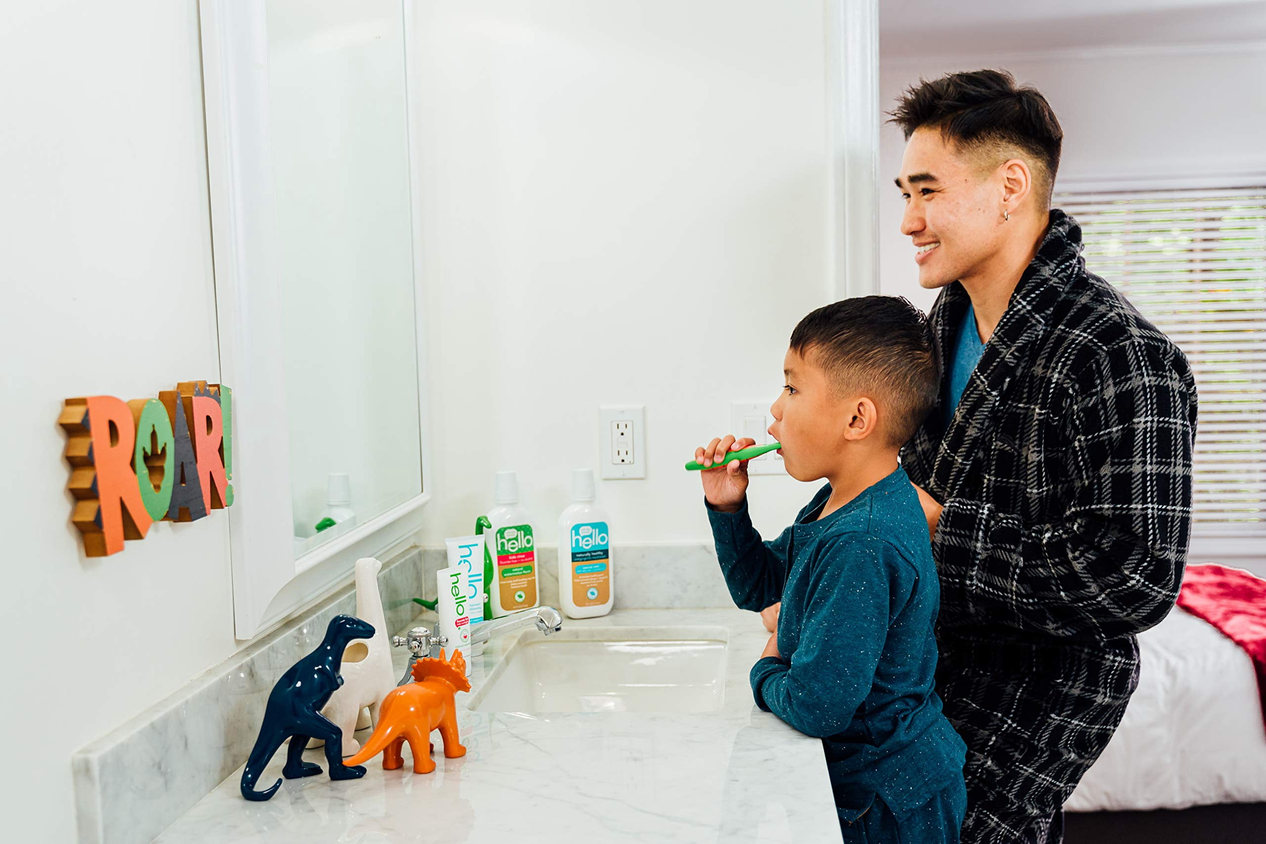Hello Oral Care Kids Fluoride Free Toothpaste for 3 Months+, Gluten Free and SLS Free, Natural Watermelon, 4 Count