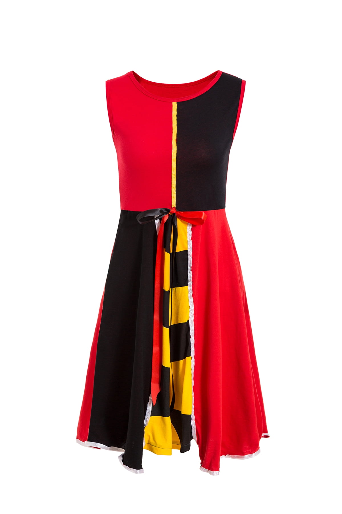 Women's Wonderland Queen of Hearts Halloween Costume Adults queen dress