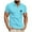 Sky Blue, variant on Mens Tops Dressy Casual Short Sleeve Tunic Blouses & Button-Down Shirts Cotton Workout T Shirts Loose Fit Mens Sports Tops Pastel Beach Shirt Sunshine White