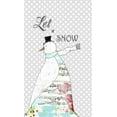 thumbnail image 2 of Ogren, Sarah 16x24 White Modern Wood Framed Museum Art Print Titled - Long Scarf Snowman, 2 of 4