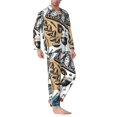 thumbnail image 2 of Fotbe French Food Pijama de Hombre con Estampado de Manga Larga, Conjunto de 2 Piezas, Ropa de Dormir Suave y Cómoda con Bolsillos-X-Large, 2 of 7