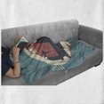 thumbnail image 6 of Retro Soft Flannel Fleece Throw Blanket, Nostalgic Antique Classic Vehicles Old is New Again Illustration Print, Cozy Plush for Indoor and Outdoor Use, 50" x 60", Red Yellow Teal, by Ambesonne, 6 of 6