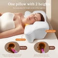 thumbnail image 2 of RTB-JINXIA Memory Foam Beauty Pillow, Anti-Aging & Anti-Wrinkle Cervical Pillow for Neck & Shoulder Pain Relief & Back Sleeping, White, 2 of 8