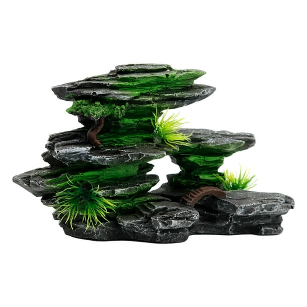 Decoración de Acuario, rocalla, vista de montaña, adorno de piedra, estatuilla decorativa, artesanía, decoración de pecera para porche, micropaisaje