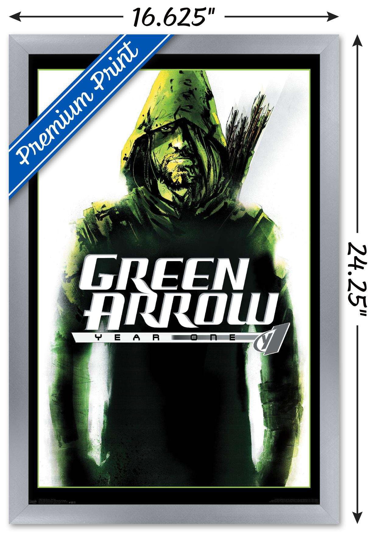 DC Comics - Green Arrow - Year One Wall Poster, 14.725" x 22.375", Framed